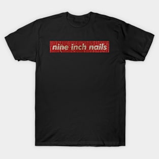 nine inch nails - simple red vintage T-Shirt